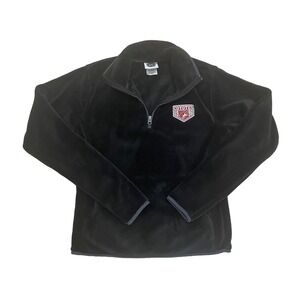 NHL Arizona Coyotes Women’s Fleece Quarterzip Pullover Sweater Black Sz Medium